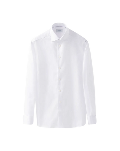 Eton Signature Twill French Cuff Shirt in White