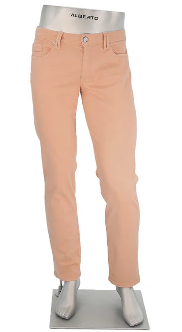 Alberto Super Stretch Jean in Model Pipe Light Weight -Peach