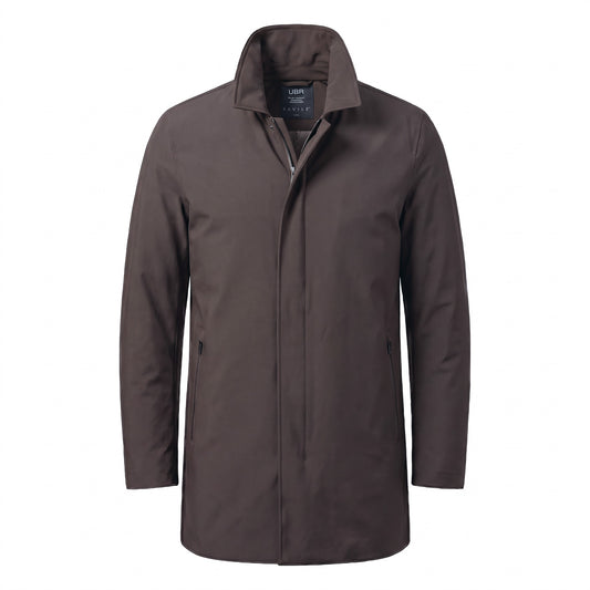 UBR Regulator Savile Wool Parka  with Removable Hood -Chocolate Brown
