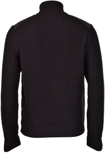 Gran Sasso Wool and Nylon Full-Zip Jacket in Black