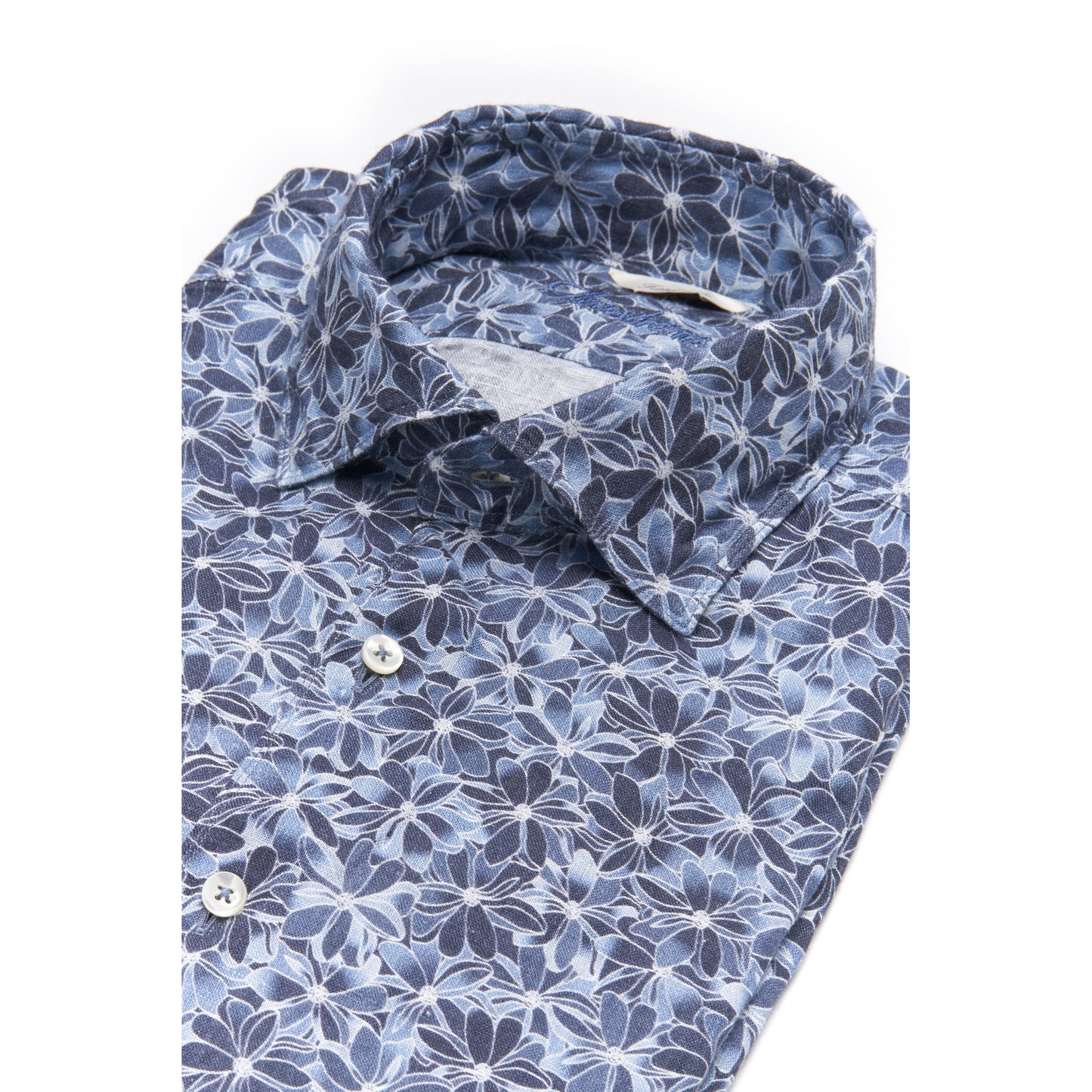 Stenstroms Blue Floral Linen Shirt