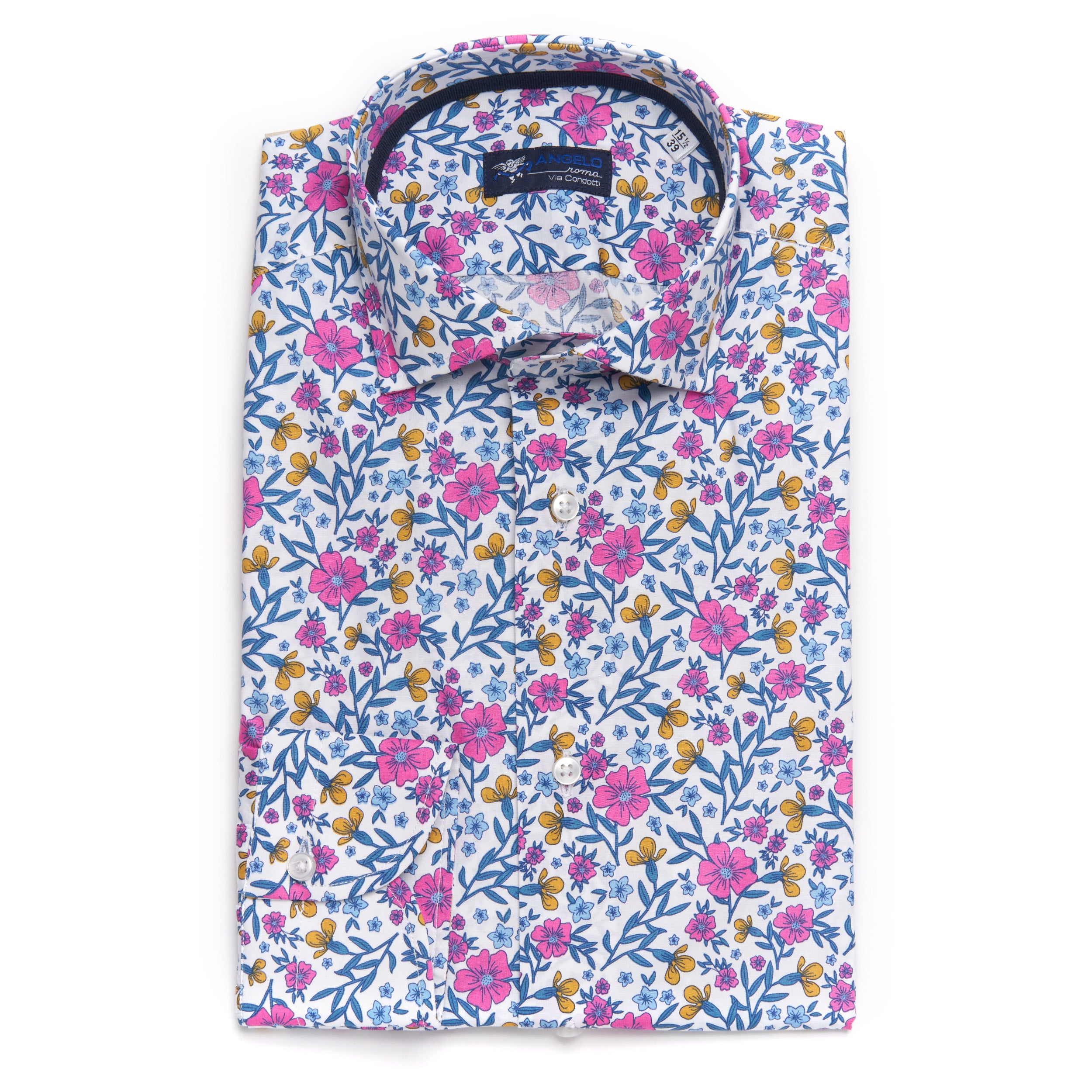 Angelo Salento Cotton Sport Shirt in Multi Floral Pattern – Uomo San ...