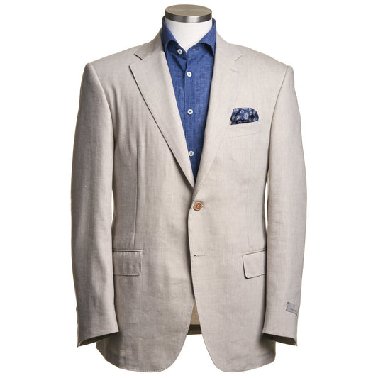 Canali Siena Model Wool Blend Suit in Oatmeal