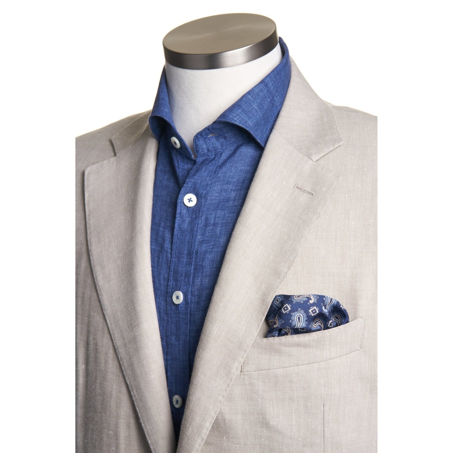 Canali Siena Model Wool Blend Suit in Oatmeal