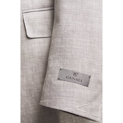 Canali Siena Model Wool Blend Suit in Oatmeal
