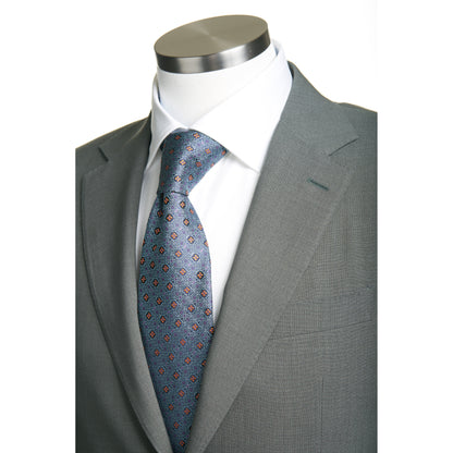 Canali Siena Model Light Wool Suit in Olive
