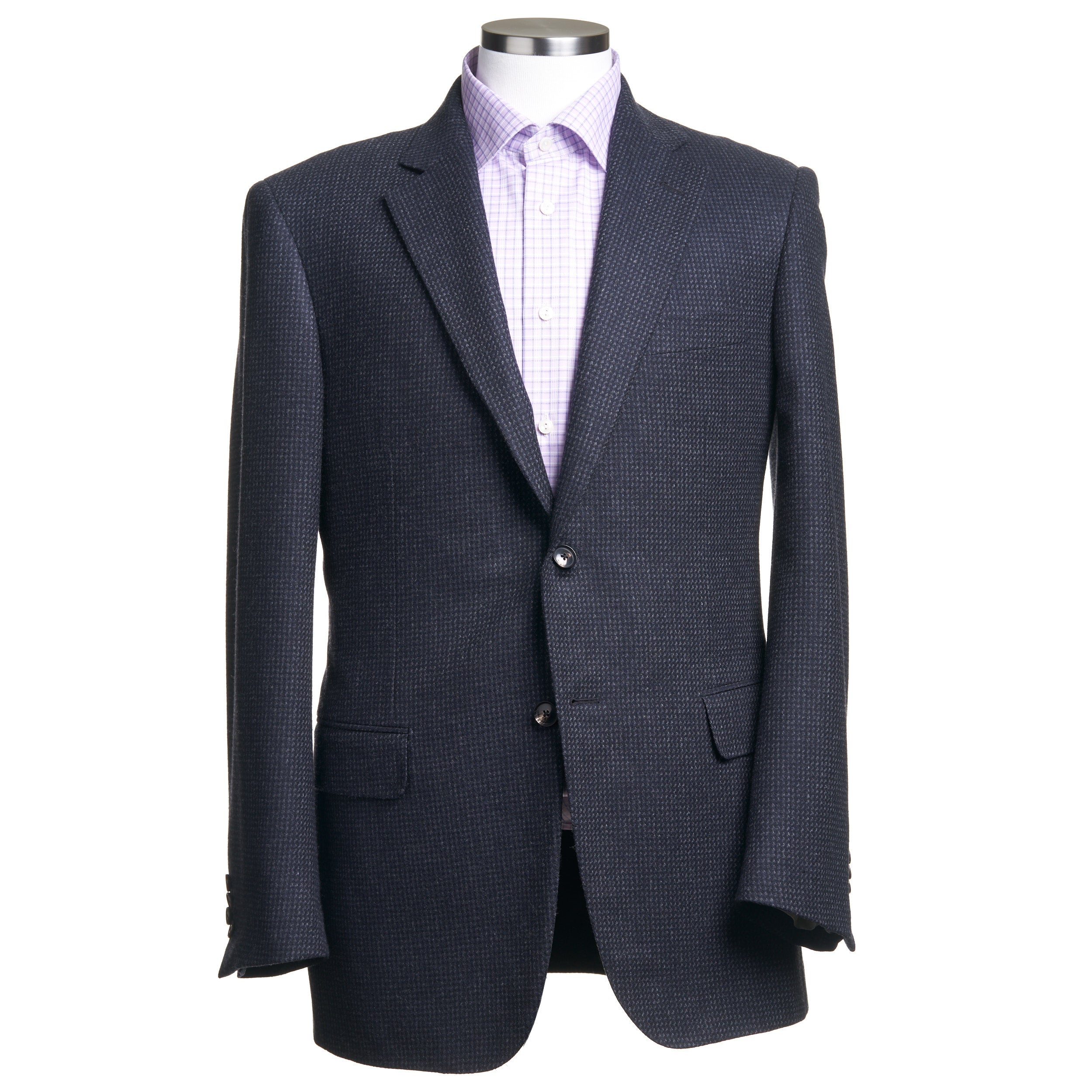 Pal Zileri Model Z Wool Cashmere Sport Coat in Blue Grey Uomo San Francisco