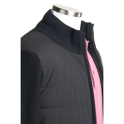 Gran Sasso Wool and Nylon Full-Zip Jacket in Black