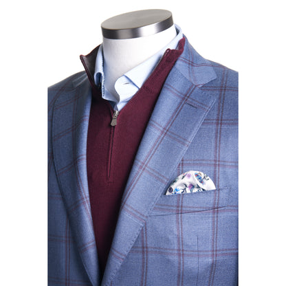 Canali Siena Wool Sport Coat in Light Blue