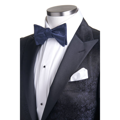 Canali Silk Jacquard Dinner Jacket in Dark Navy