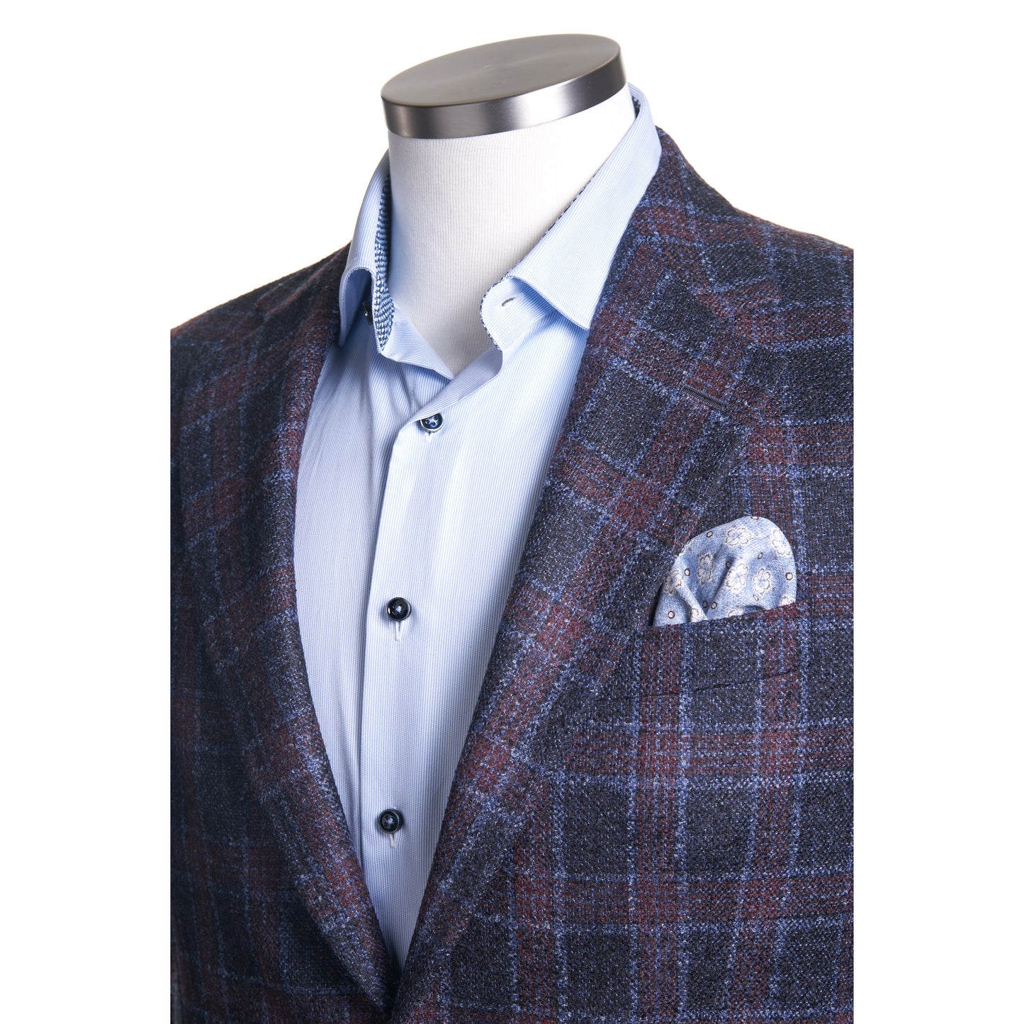 Uomo Wool Sport Coat in Maroon