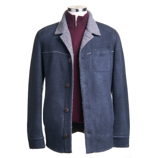 Gimo's Shearling Jacket in Blue