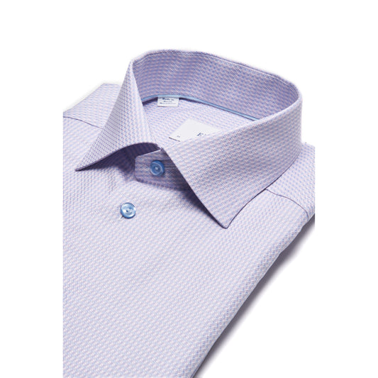 Eton Check Signature Dobby Pink Shirt  - Contemporary Fit
