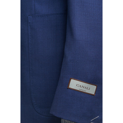 Canali Kei Model Sport Coat in Travel Wool in Royal Blue