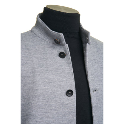 Fradi Wool and Cotton Jersey Billionaire Jacket in Grey