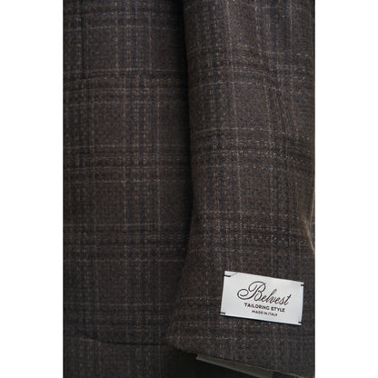 Belvest "Jacket in the Box" Wool Sport Coat in Brown & Tan