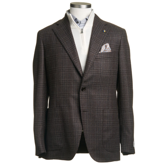 Belvest "Jacket in the Box" Wool Sport Coat in Brown & Tan