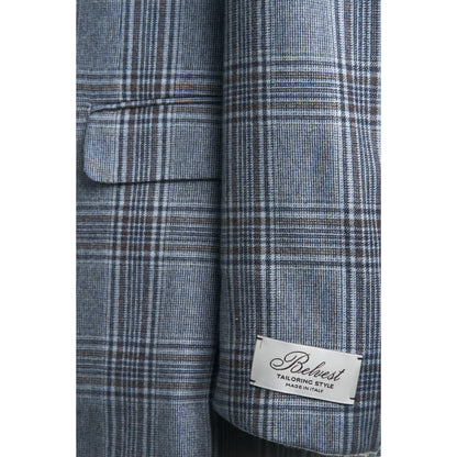 Belvest "Jacket in the Box" Wool & Cashmere Sport Coat in Light Blue Windowpane