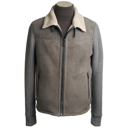 Milestone Madox Suede Jacket in Grey