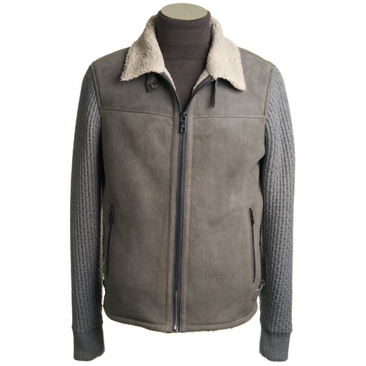 Milestone Madox Suede Jacket in Grey