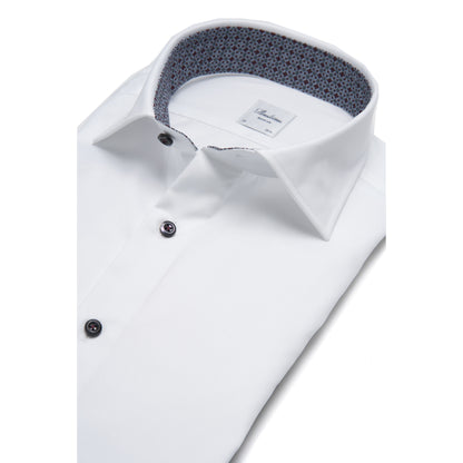 Stenströms Contrast Regular Twill Shirt in Grey