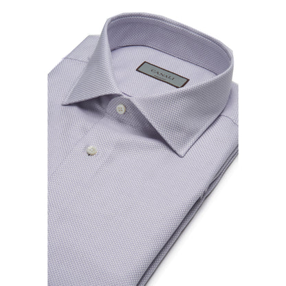 Canali Dress Cotton Dress Shirt in Light Lavender