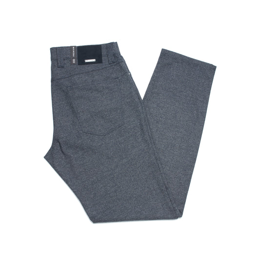 Alberto Lightweight Flannel Pipe Regular Fit Pant Model in Mid Blue