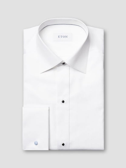 Eton Fine Striped Bib Evening Shirt Slim Fit