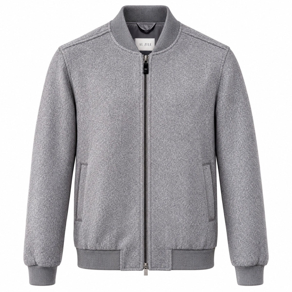 Pal Zileri Water-Repellent Stretch Wool Bomber Blouson in Gray