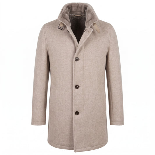 Gimo's Wool-Blend Coat in Latte