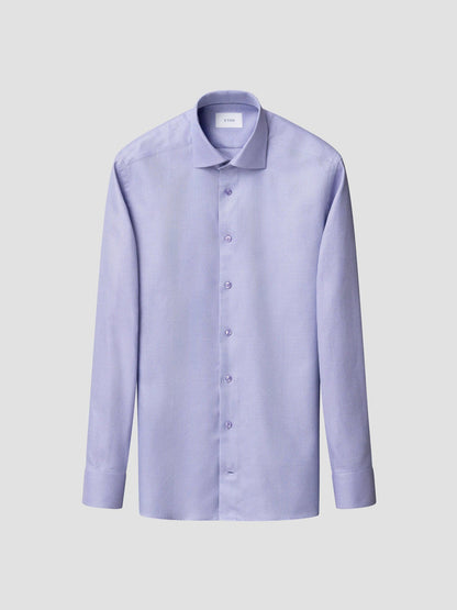 Eton Slim Fit Purple Shirt with Purple Contrast Buttons