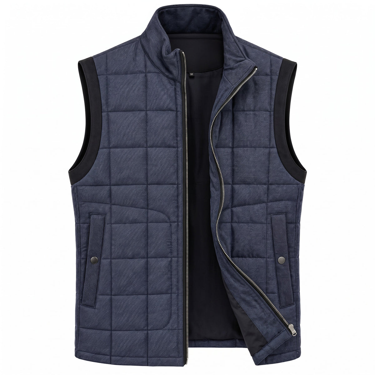 Pal Zileri Reversible Quilted Vest in Blue