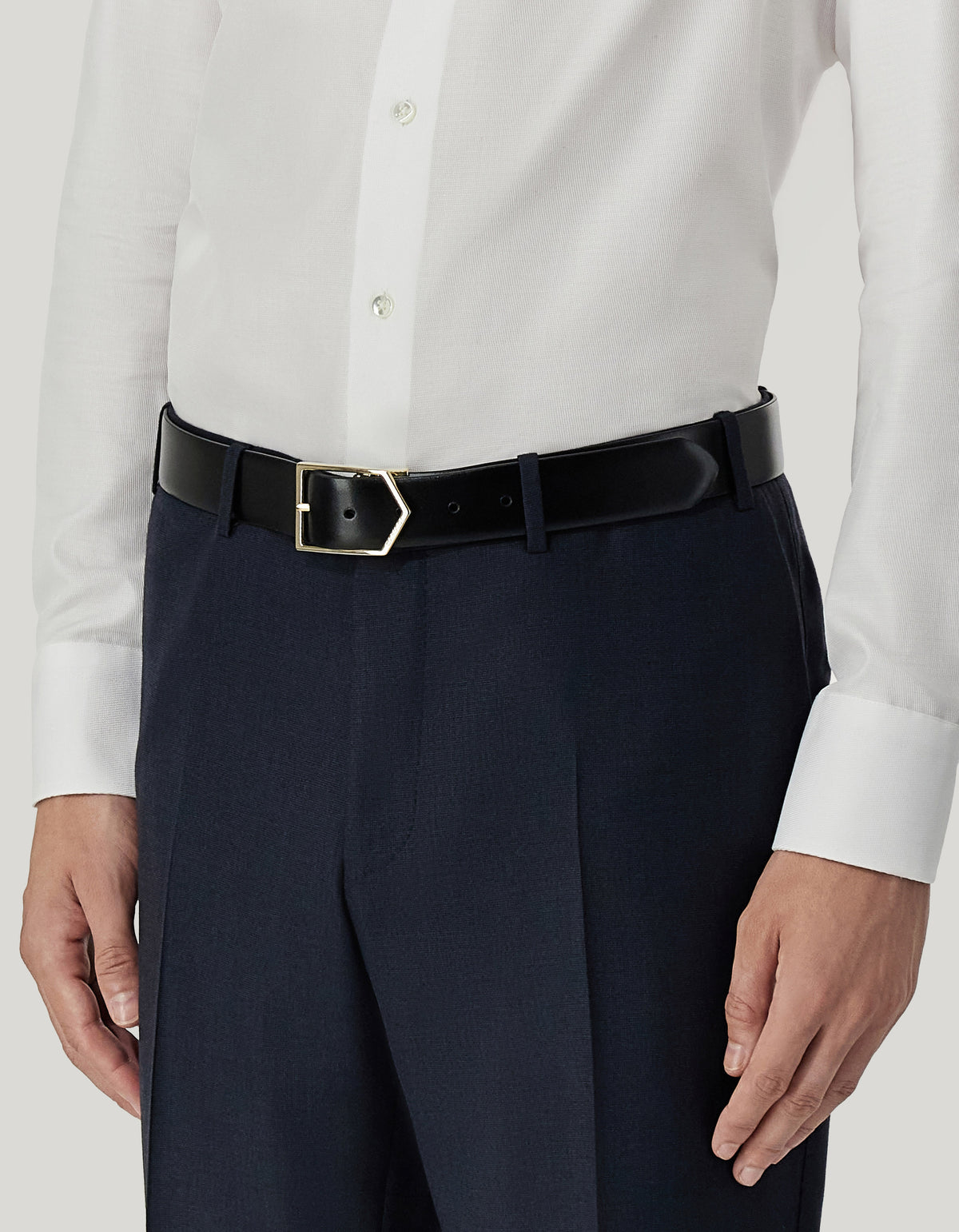 Canali Reversible Piper Calfskin Black & Brown