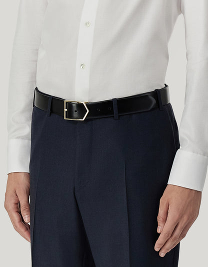 Canali Reversible Piper Calfskin Black & Brown
