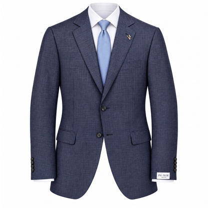 Pal Zileri Vicenza Z Model Super 130's Wool Suit in Blue Mini check