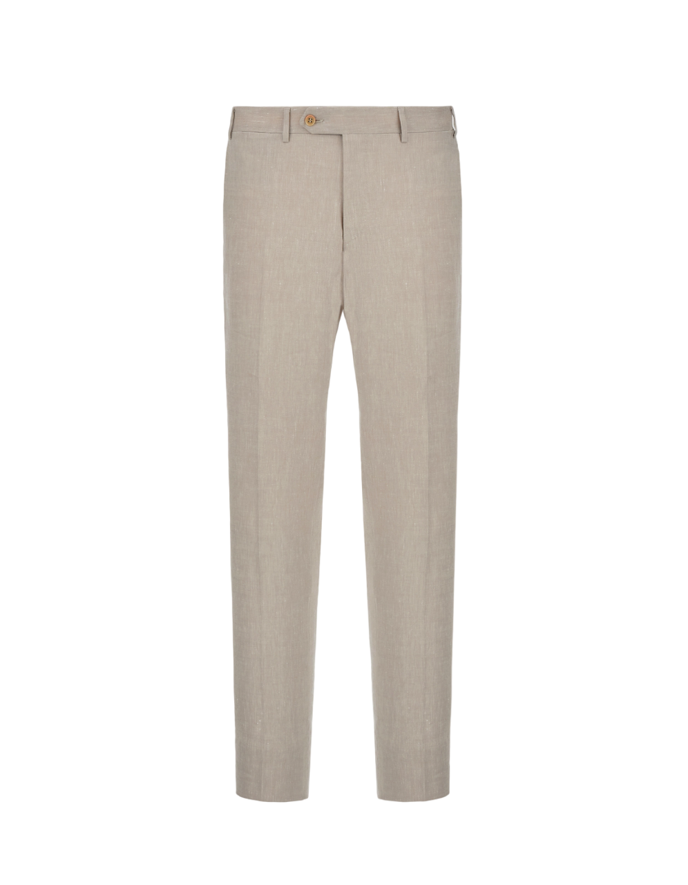 Canali Siena Classic Fit Linen Wool Blend Dress Pants in Oatmeal