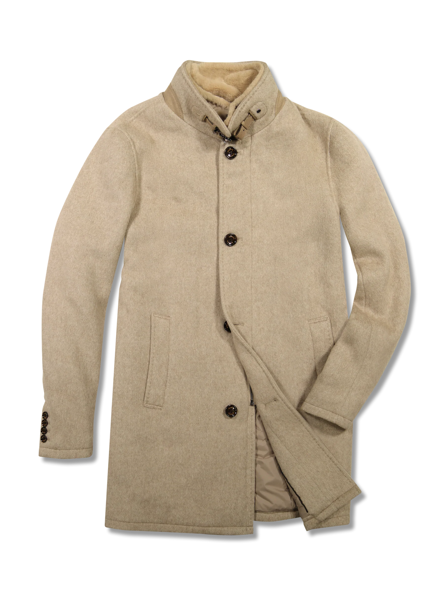 Gimo's Wool-Blend Coat in Latte