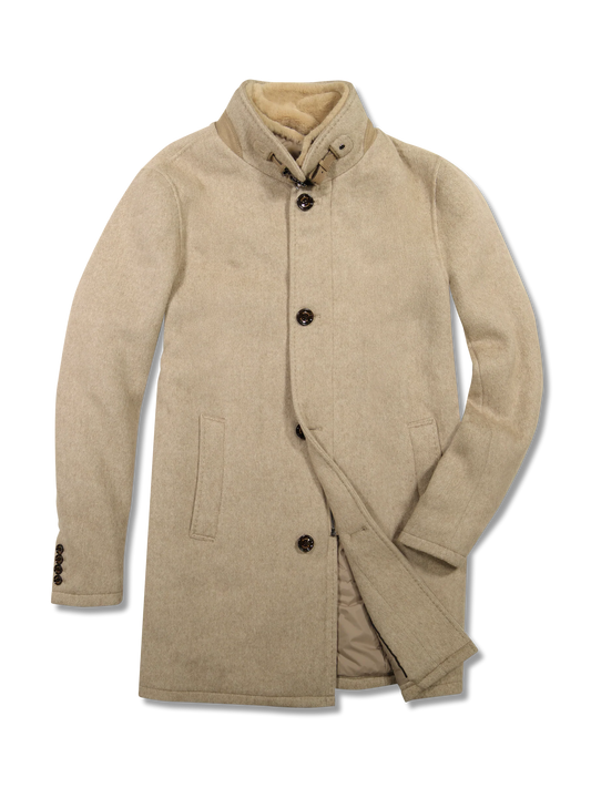 Gimo's Wool-Blend Coat in Latte