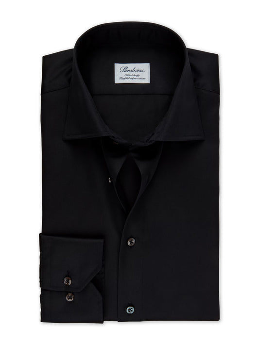 Stenströms Superior Twill Dress Shirt in Black