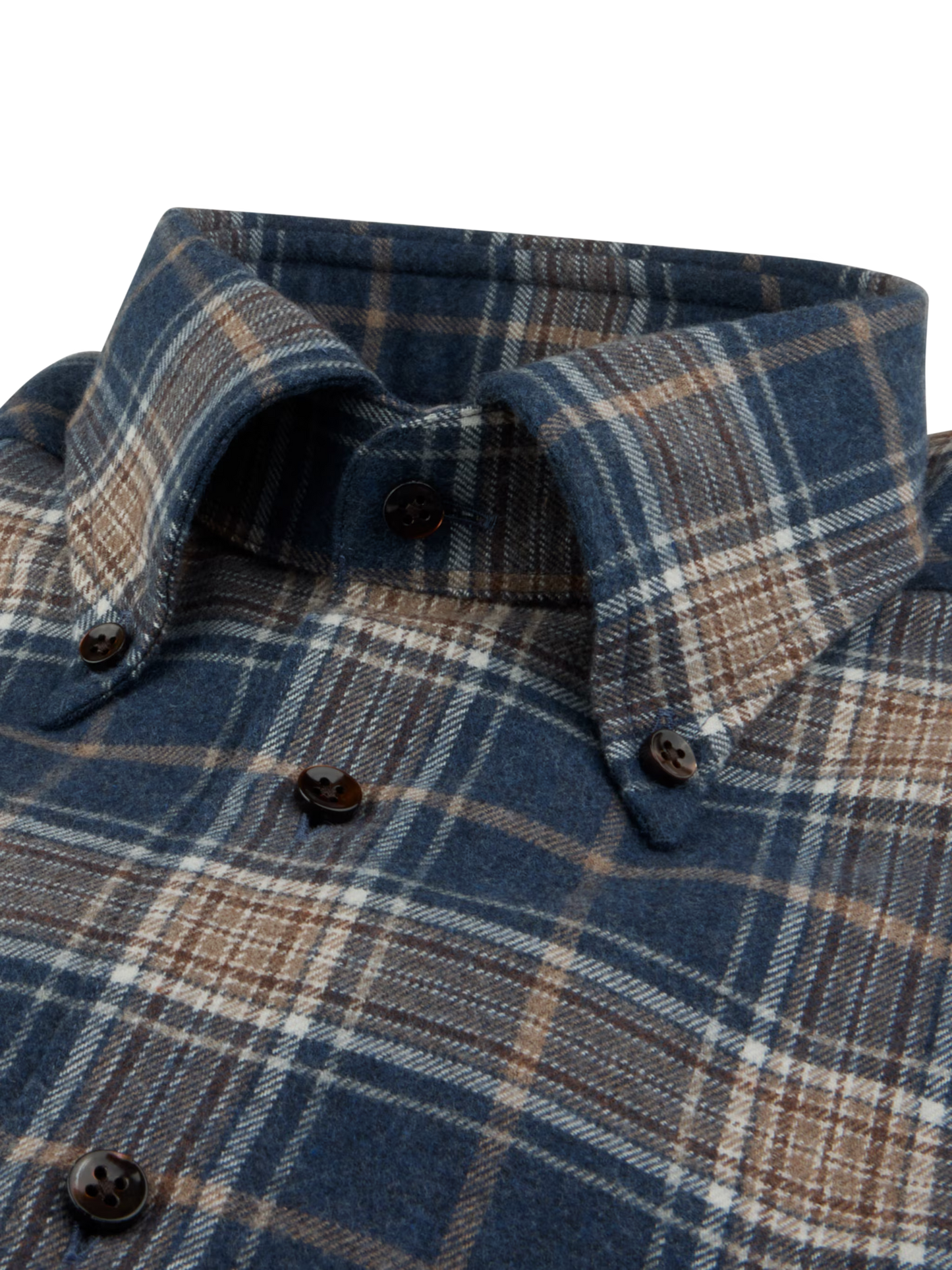 Stenstroms regular Fit Dark Blue Checked Flannel Shirt