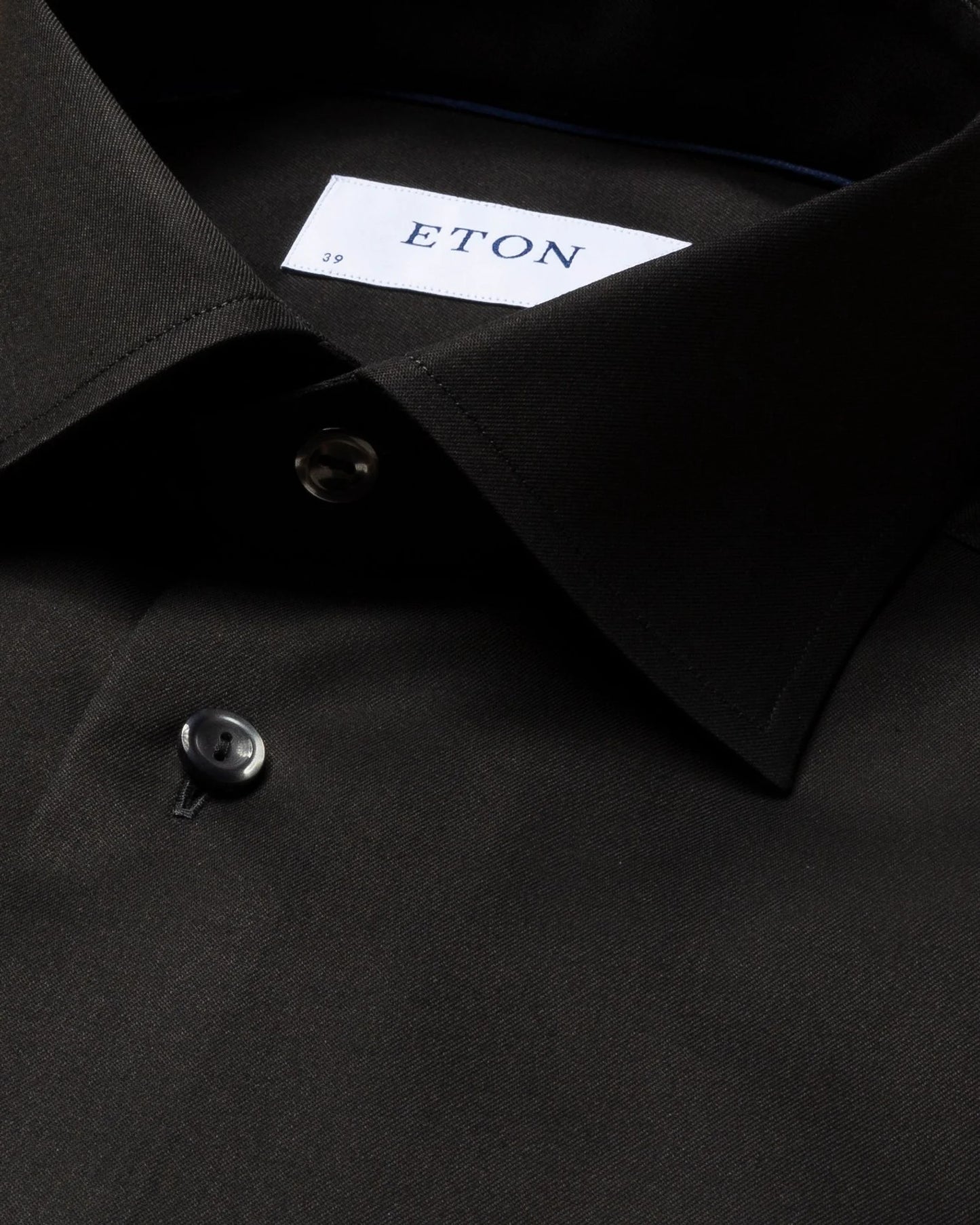 Eton Signature Twill Dress Shirt in Black