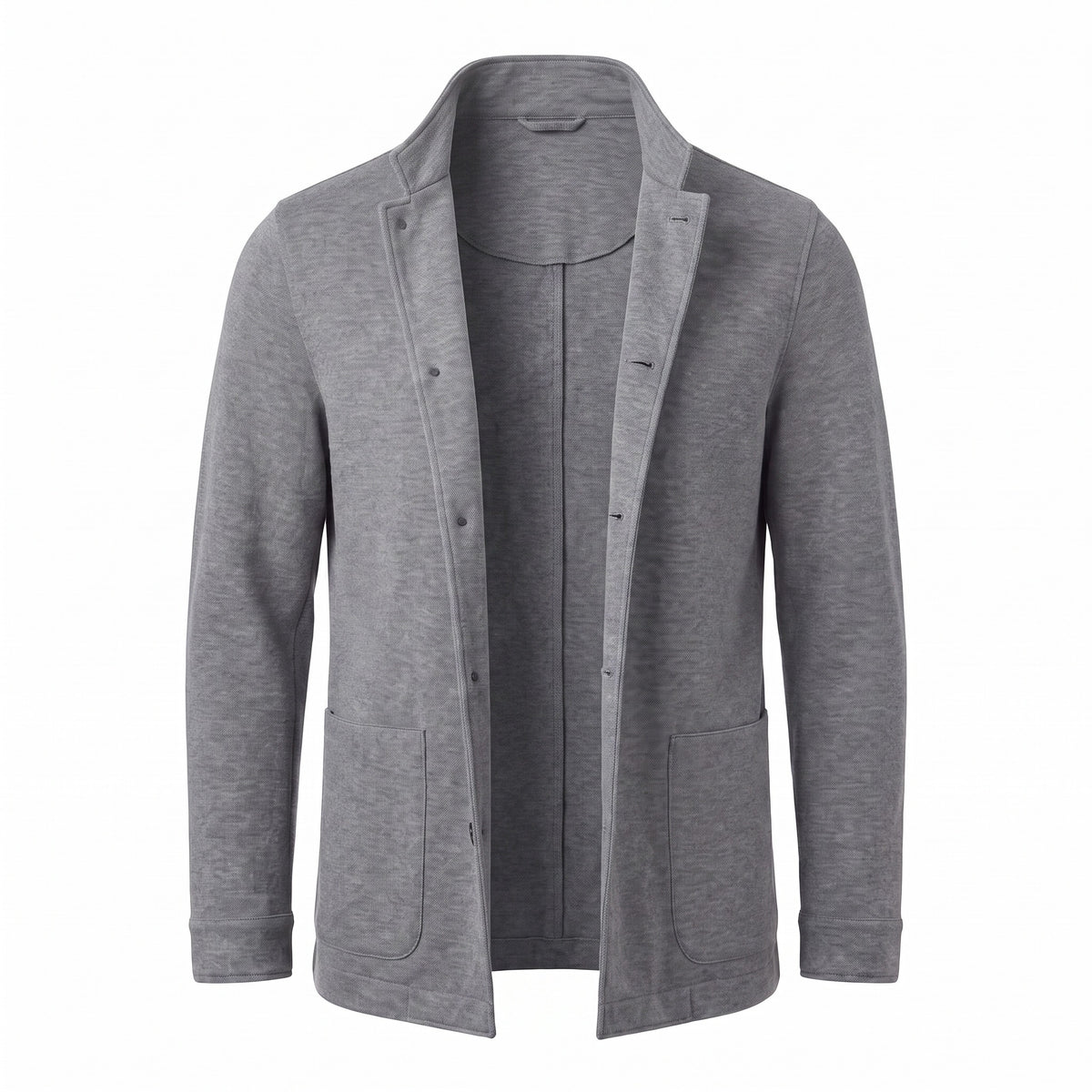 Fradi Wool and Cotton Jersey Billionaire Jacket in Grey