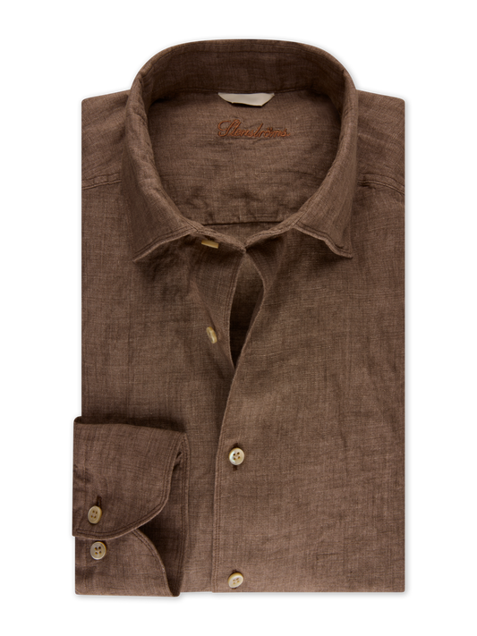 Stenstroms Linen Shirt in Light brown