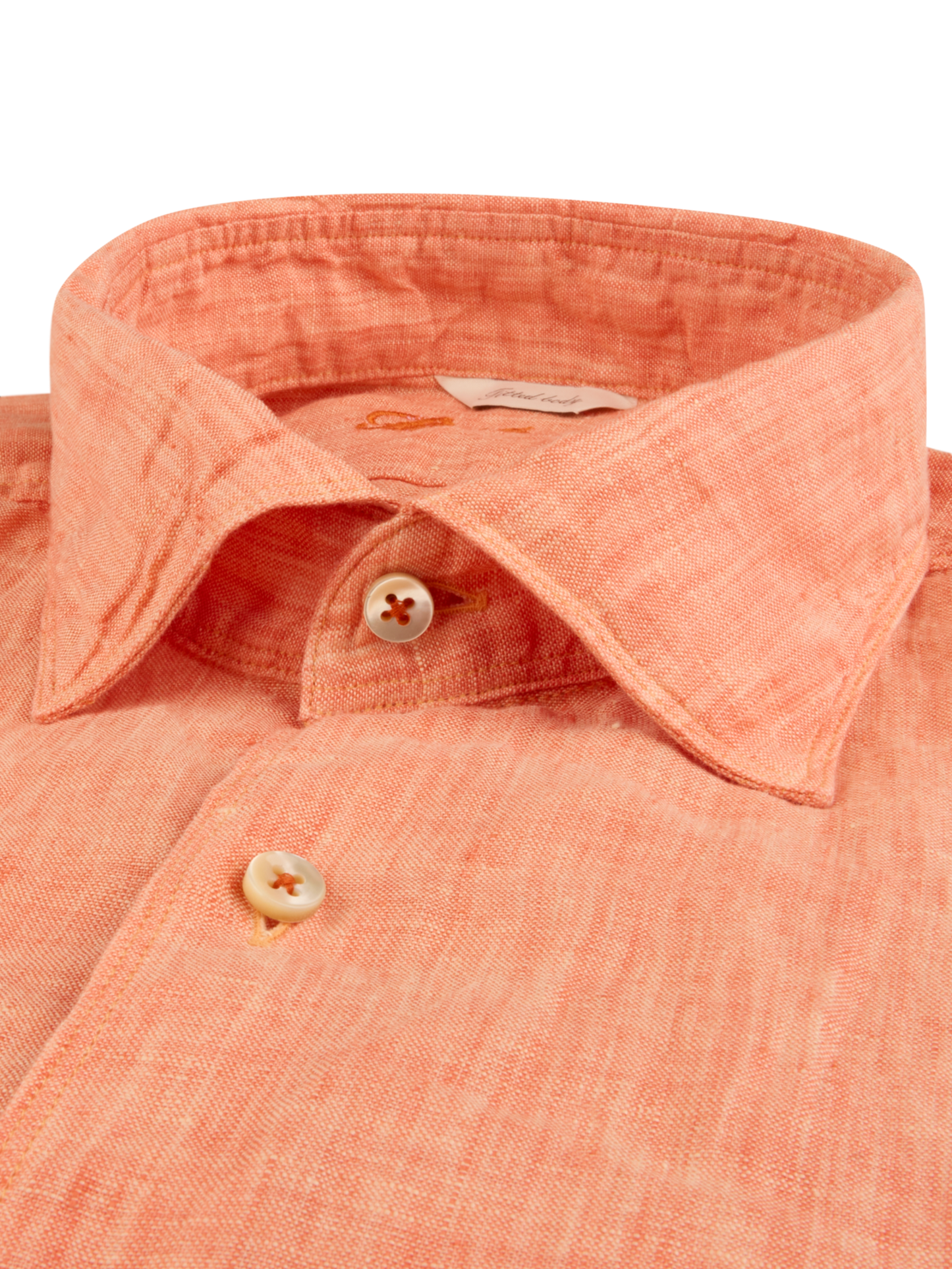 Stenstroms Linen Shirt In Light Orange