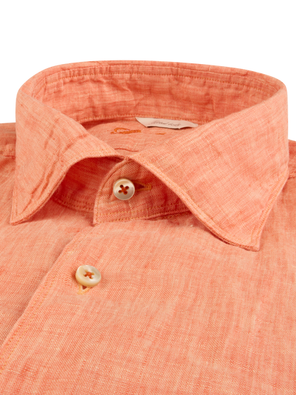 Stenstroms Linen Shirt In Light Orange