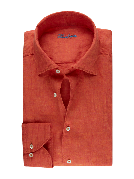 Stenstroms Linen Shirt in Orange