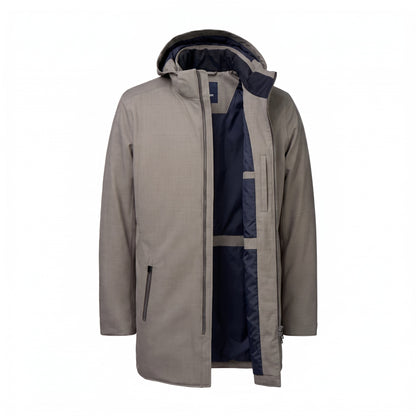 UBR Regulator Savile Wool Parka  with Removable Hood-Sand