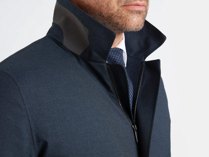 UBR Regulator Coat in Blue Melange