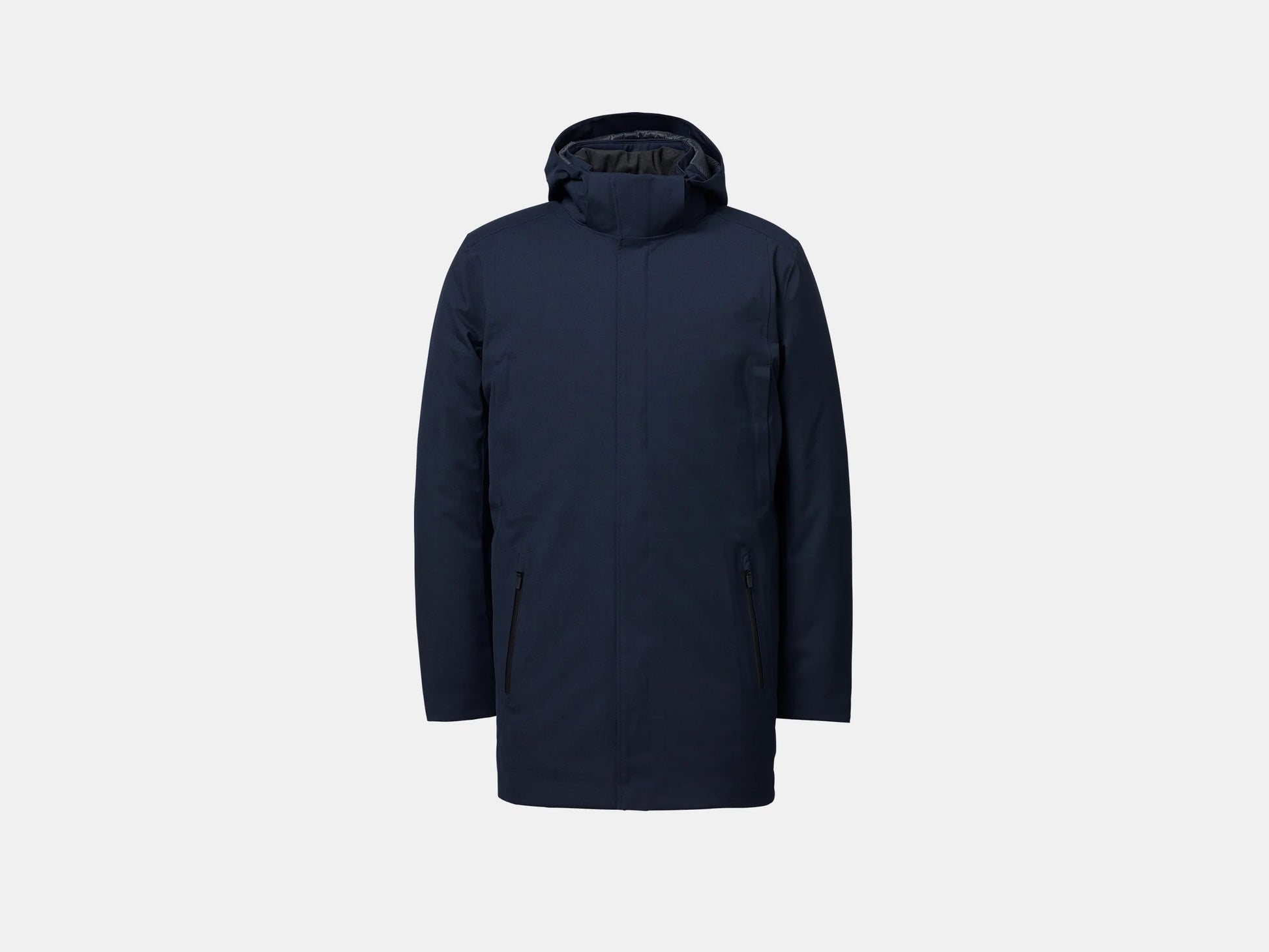 UBR Regulator Savile Wool Parka with Removable Hood in Dark Navy UBR Regulator Savile Wool Parka with Removable Hood in Dark Navy