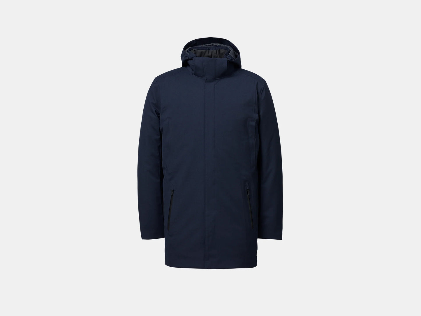 UBR Regulator Savile Wool Parka  with Removable Hood  in Dark Navy